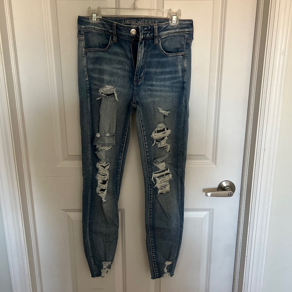 American Eagle Ripped Skinny Jeans